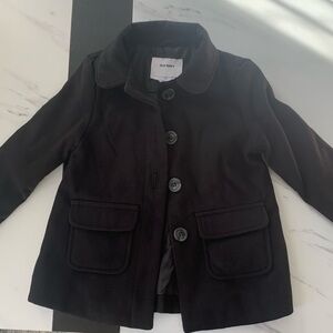 Old Navy Classic Black Kids Pea Coat